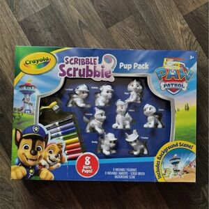 Crayola Scribble Pup Pack - White Pup Figures with Multicolor Markers